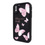 Чохол для iPhone X/XS – Pretty Things "Butterflies – Black"