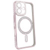 Чохол Diamond Shining Case with MagSafe (iPhone 16, Pink)