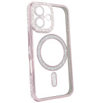 Чохол Diamond Shining Case with MagSafe (iPhone 16, Pink)