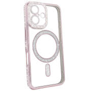 Чохол Diamond Shining Case with MagSafe (iPhone 16, Pink)