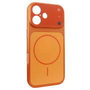 Чохол Nofelet AG Glass Case with MagSafe (iPhone 17, Starry Orange)