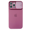 Чохол Silicone with Logo Hide Camera, для iPhone 11 Pro Max (Violet)