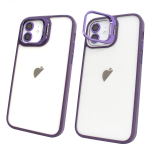 Чохол для iPhone 12 | 12 Pro Guard Stand Camera Lens з лінзами та підставкою Deep Purple Чохол для iPhone 12 | 12 Pro Guard Stand Camera Lens з лінзами та підставкою Deep Purple