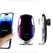 Бездротовий тримач зарядка - R2 Car Wireless Charger (Silver)