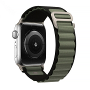 Ремінець Alpine Loop на Apple Watch 38mm, 40mm, 41mm, [42mm Series 10/11] - Black-Green