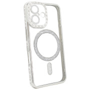 Чохол Diamond Shining Case with MagSafe (iPhone 16, Silver)