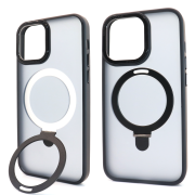 Чохол Matt Guard MagSafe Ring на iPhone 14 Pro Max з підставкою Black