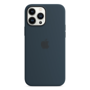 Чохол для iPhone 13 Pro : Silicone Case MagSafe Original – Abyss Blue