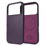 Чохол Leather Case PU with MagSafe (iPhone 17 Pro Max, Dark Cherry)