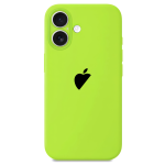 Чохол для iPhone 16 : Silicone Case Full Camera - №66 Neon Green