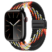 Ремінець Braided Nylon Magnetic Band (42/44/45/46/49mm – Gradient : Black-Rainbow)