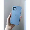 Чохол скляний для iPhone 13 матовий AG Glass Case with MagSafe із захистом камери Sierra Blue