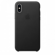 Чохол для iPhone XS MAX Leather Case PU Black