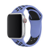 Ремінець силіконовий Nike Sport Band на Apple Watch 42mm | 44mm | 45mm | 46mm | 49mm Glycine-Black