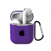 Чохол на AirPods 1 | 2 LOGO (Purple)