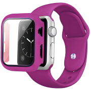 Комплект Silicone Band + Case для Apple Watch (46mm: Series 10/11, Rose Red)