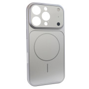 Чохол Nofelet AG Glass Case with MagSafe (iPhone 16 Pro Max, Silver)