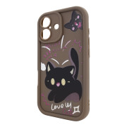 Чохол для iPhone 16 – Pretty Things "Kitties – Brown"