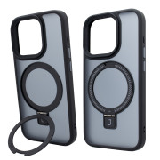 Чохол для iPhone 15 Pro Max: Nofelet MATT Ring Case MagSafe — Black