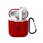 Чохол на AirPods 1 | 2 LOGO (Red)
