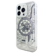 Чохол clear case o'clock with MagSafe на iPhone 14 Pro Max прозорий Silver