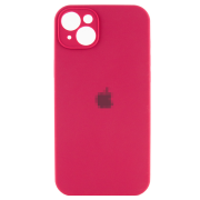 Чохол Silicone Case Full Camera для iPhone 14 №36 Rose Red