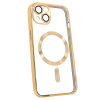 Чохол Shining with MagSafe на iPhone 13 із захисними лінзами на камеру Gold