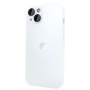 Чохол скляний матовий AG Glass Case with MagSafe для iPhone 13 із захистом камери White