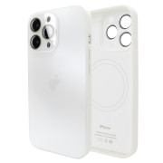 Чохол для iPhone 15 Pro Max AG Titanium Case 2.0 - MagSafe & Microfiber - White