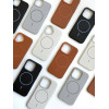 Grain Silicone MagSafe Case (iPhone 12/12 Pro, Saddle Brown)