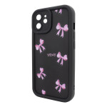 Чохол для iPhone 11 – Pretty Things "Pink Bows – Black"