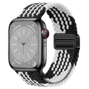 Ремінець Braided Nylon Magnetic Band (42/44/45/46/49mm – Gradient : Black-White)