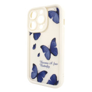 Чохол для iPhone 14 Pro Max – Pretty Things "Butterflies – White"