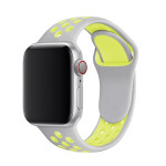 Ремінець силіконовий Nike Sport Band на Apple Watch 42mm | 44mm | 45mm | 46mm | 49mm Gray-Green