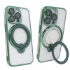 Чохол для iPhone 14 Pro Clear Shining Holder with MagSafe Green