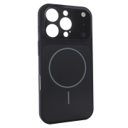 Чохол Nofelet AG Glass Case with MagSafe (iPhone 16 Pro, Black)