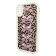 Чохол для iPhone X/XS – Pretty Things "Leopard & Bows – White"