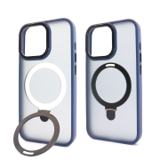 Чохол Matt Guard MagSafe Ring на iPhone 14 Pro Max з підставкою Midnight Blue