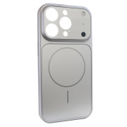 Чохол Nofelet AG Glass Case with MagSafe (iPhone 13 Pro, Silver)