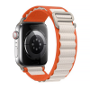 Ремінець Alpine Loop на Apple Watch 38mm, 40mm, 41mm, [42mm Series 10/11] - Orange-White