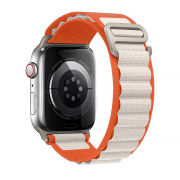 Ремінець Alpine Loop на Apple Watch 38mm, 40mm, 41mm, [42mm Series 10/11] - Orange-White