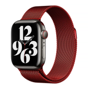 Металічний ремінець Milanese Loop на Apple Watch (42mm, 44mm, 45mm, 46mm, 49mm Red)