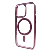 Чехол Crystal Guard with MagSafe (iPhone 14 Pro Max, Marsala)