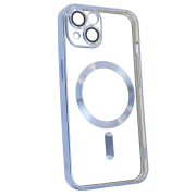 Чохол Shining with MagSafe на iPhone 13 із захисними лінзами на камеру Sky Blue