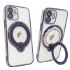 Чохол для iPhone 12 Clear Shining Holder with MagSafe Deep Purple