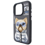 Чохол Nimmy Case AnimalZip (iPhone 14 Pro Max, Black Dog)