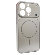 Чохол Nofelet AG Glass Case with MagSafe (iPhone 13 Pro, Titanium)