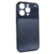 Чохол Nofelet AG Glass Case with MagSafe (iPhone 16 Pro, Blue)