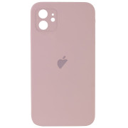 Чохол Silicone Case FULL CAMERA (square side) (на iPhone 11) (Pink Sand)