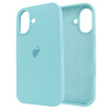 Чохол для iPhone 16 Silicone Case FULL (№21 Sea Blue)